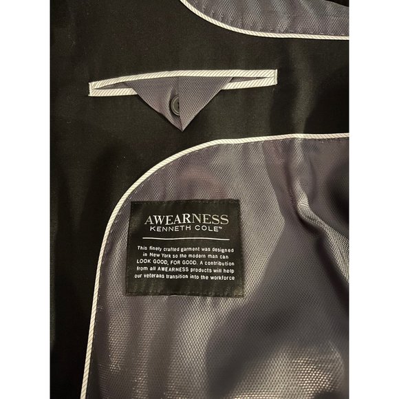 Kenneth Cole Awareness Men's Suit Jacket Pants Size 44 - Picture 8 of 10